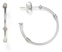 Platinum Hoop Earrings