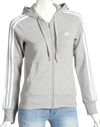 Adidas Damen Trainingsjacke Essentials, medgrehea/wh, 36, P43702-36