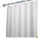 InterDesign Fabric Waterproof Shower Curtain Liner, White