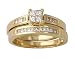 Princess Bridal Duo Set 14K Yellow Gold