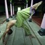Unisex Indian Wrap Pants - Lime