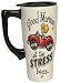 LET the Stress Begin Travel Coffee Mug Portable Ceramic Drinkware