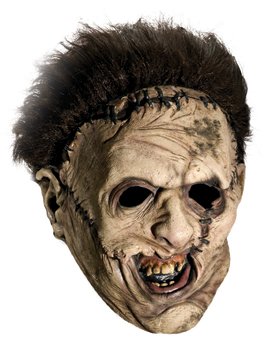 Rubie's Costume Co Texas Chainsaw Massacre Costume with Leather Face Mask, Gray, One Size