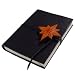 'Rosa dei Venti' - Italian Leather Journal with Compass Accent, Leather Strap Closure