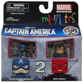  Marvel MiniMates Series 40 Mini Figure 2Pack Captain America Red Skull