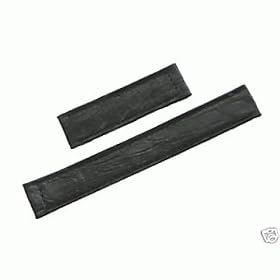 VINTAGE NEW OLD STOCK 14mm Cartier Black Crocodile Watch Band for DEPLOYMENT BUCKLE 14mm MINT CONDITION!
