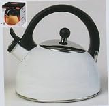 Review visiondecor Furniture  / Gibson White Color Stainless Steel Whistling Tea Kettle