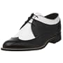 Stacy Adams Men's Dayton Wing-Tip Oxford,Black w/ White,9 D