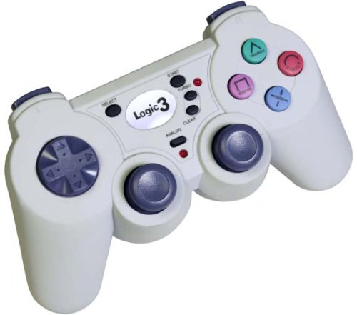 Childrens Toyshop  Video Games : Logic3 White Analogue Game Pad
