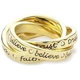 Disney Couture Tinker Belle 3-Piece Ring, Size