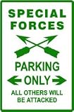SPECIAL FORCES PARKING elite war NEW sign
