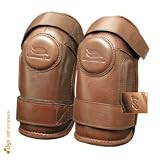 Boot Leather Double Strap Velcro D3O Kneeguards