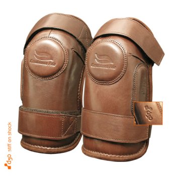 Boot Leather Double Strap Velcro D3O Kneeguards