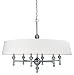 Eurofase 14763-014 Bauhaus 6-Light Pendent, Chrome/White