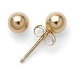 14k Yellow Gold 3mm Ball Earrings
