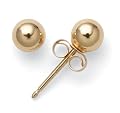 14k Yellow Gold 4mm Ball Earrings