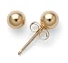 14k Yellow Gold 4mm Ball Earrings
