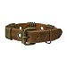 SilberDream Bracelet de cuir avec fermeture en métal et autres éléments décoratifs Couleur brun,