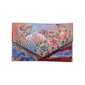 Buy Anuschka Bags Abstract Classic Check Book Wallet #1006PRA Ladies by Anuschka