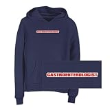 SWEATSHIRT WOMAN NAVY BLUE " WORD GASTROENTEROLOGIST " XX-Large