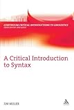 A critical introduction to syntax