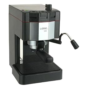 Briel ES15BF Lido Pump Espresso Machine, Black by Briel