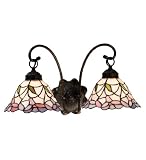 Meyda Tiffany 20.5in. Wide Daffodil Bell 2 Light Wall Sconce Light 18725