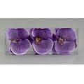 Kunstblumen 3 St. Schwimm-Orchideen VIOLETT
