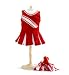 Doll Clothes Fit American Girl Doll - Red Cheerleader Outfit - 18 Inch Clothing with 18