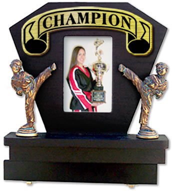 Delux Picture Frame & Ranking Belt Display - Champion