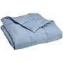 Pike Street Twin Down Comforter, Smoke Blue