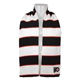 Philadelphia Flyers Rugby Style Knit Scarf Size One Size