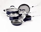 Farberware Accents 10-Piece Cookware Set, Blue