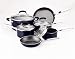 Kitchen & Housewares : Farberware Accents 10-Piece Cookware Set, Blue