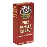 Spice Classics Pure Vanilla Extract, 1 fl oz (29 ml)(Pack of 12)