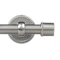 Satin Nickel Endcap Drapery Rod - 2448"
