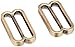 Dritz 457-38 Slide Adjusters for 1-Inch Strap, Brushed Antique Brass 2-Count