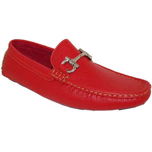 SHOE ARTISTS Beautiful Red Hot Men's Slip On Shoe
