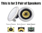 Acoustic Audio HD86PKG 3 Pair In Wall Home Theater Surround Speakers