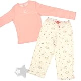 Munki Munki Kitty Cat Flannel T-Shirt Pajamas for Women