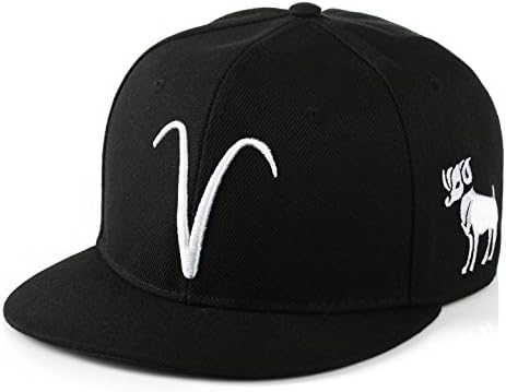 ZHENXIA Adult Baseball Caps Zodiac 12 Constellat Hats Snapback (Aries)