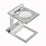 J&T ルーペ　10倍ルーペ　折畳み式スタンド型ルーペ JT-03-028