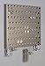 (EASQ-Satin Nickel Silver) Wall Mount Earring Holder - Hanging Jewelry Organizer - Storage Rack Display Stand - Closet Organizer for Jewelry - Angelynn's Earring Angel