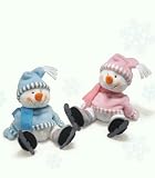 'Melton' Snowman Holiday Baby Rattle