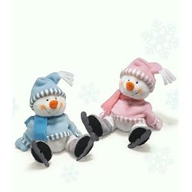 'Melton' Snowman Holiday Baby Rattle