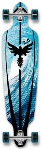 YOCAHER Drop Through Complete Longboard Professional Speed Skateboard