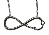 One Direction Infinite Directioner Pendant w/18" Link Chain Necklace XC253 Hematite