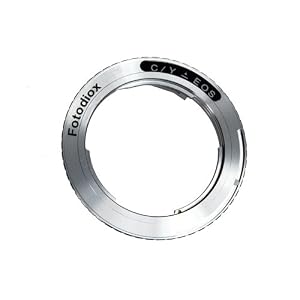 Fotodiox Carl Zeiss Contax/Yashica c/y - Canon EOS Adapter for Canon EOS 1d, 1ds, Mark II, III, 5D, Mark II, 10D, 20D, 30D, 40D, 50D, Rebel xt, xti, xs, xsi, x1i, 300D, 350D, 400D, 450D, 500D, 1000d