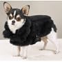 MEDIUM - BLACK - Faux Mink Coat - DOGGIE MINK COAT
