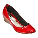 Women's Mossimo Supply Co. Winni Round Toe Wedge - Red Patent